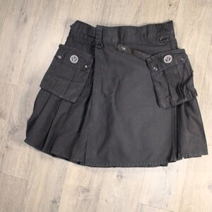 0407 Verillas Lifestyle Men’s Utility Kilt Black – Size M